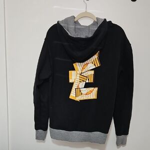 Jordan Black and Gray Geometric Hoodie